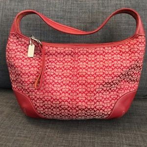 Authentic COACH signature shoulder bag